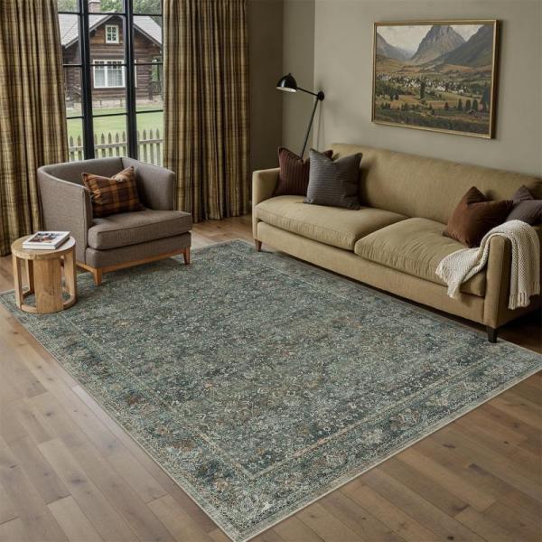 Furniture - Sofrug Area Rugs 6x9ft, PureCozy Area Rug 5x7 Gray, HY HAO YUN LAI Hallway Washable Runner Rug -MSRP $3,264