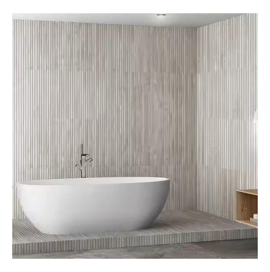 Flooring & Rugs - Ivy Hill Montgomery Ribbon Gray Porcelain Floor and Wall Tile - Est Retail $849- 1plt