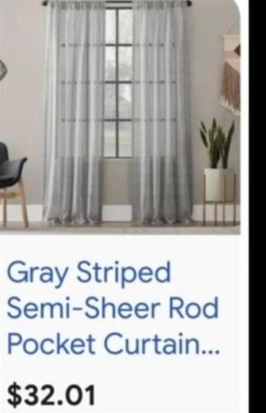 (50) Gap Organic Cotton Window Curtain Assorted Colors MSRP $ 1,600.0