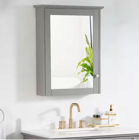 Plumbing - WELLFOR 24inWx30inH Surface Mount Medicine Cabinet, SINKOLOGY, YASINU, VEVOR, HDC - Est Retail $995