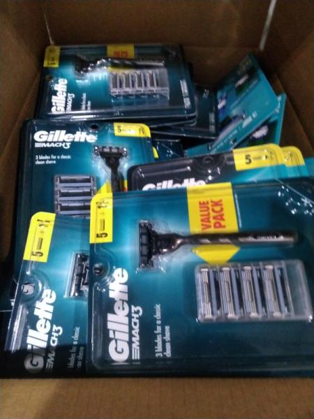 General Merchandise - Gillette Mach3 Men s Razor Handle + 5 Blade Refills - MSRP $862