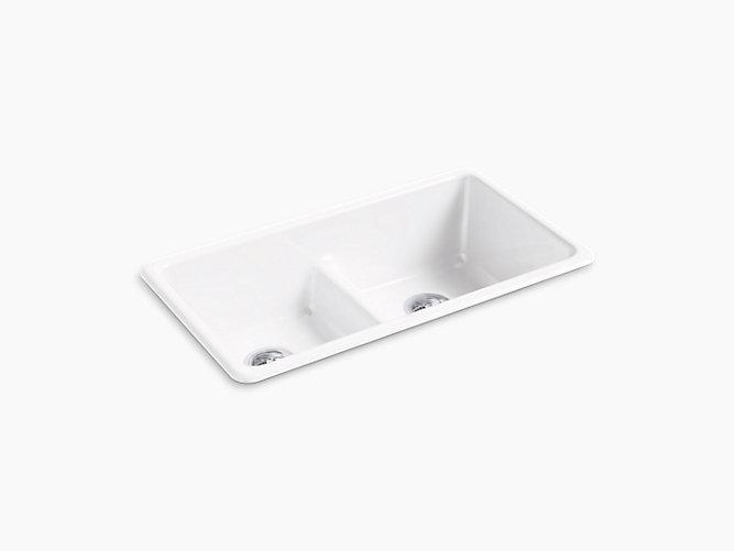 Kohler K-5312-0 Cast Iron Kitchen Sink - MSRP $964