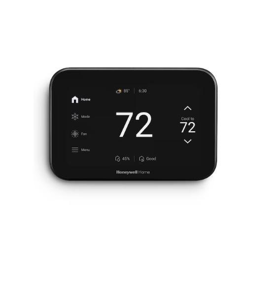 Honeywell Home X8S Black Smart Compatible Thermostat, Harbor Breeze Merrimack II 52in Ceiling Fan - MSRP $2,758