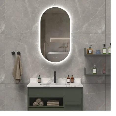 ICO Bath II1120 Frameless Bathroom Wall Mirror - MSRP $520