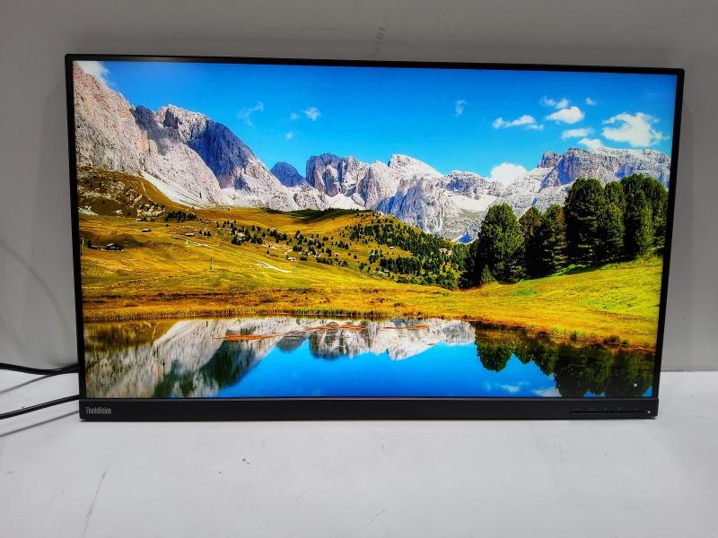 A Grade - Lenovo 32" ThinkVision 4K UHD IPS 60Hz Monitor, Height Adjustable, Universal Dock, Black - MSRP $699