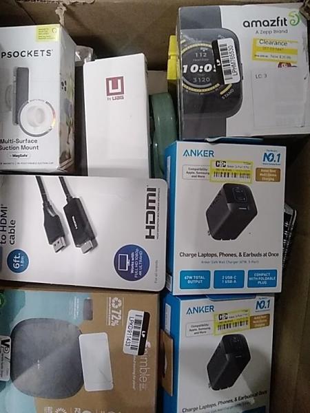Electronics- Anker 3-Port Charger, Nimble Apollo Charge Pad, Anker 20000mAh 30W Power Bank - Est Retail $926
