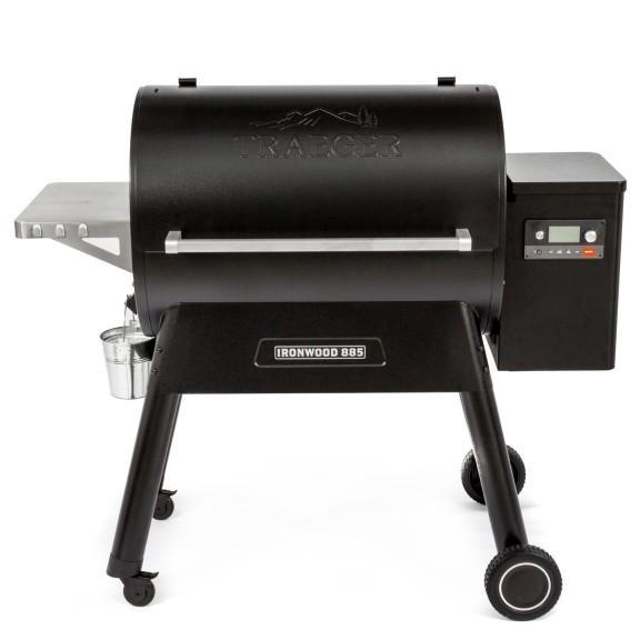 Seasonal - Traeger Ironwood 885 Wi-Fi Pellet Grill and Smoker in Black - Est Retail $2,445- 1plt