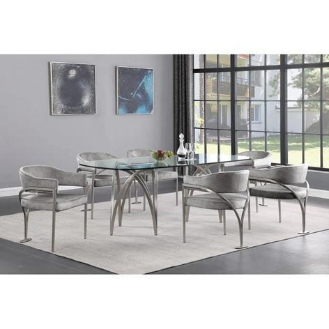 TRUCKLOAD - Furniture - Kirsi Dining Chair, Plush Corduroy Sofa, Chibuzor Pedestal Coffee Table  - MSRP $30,289
