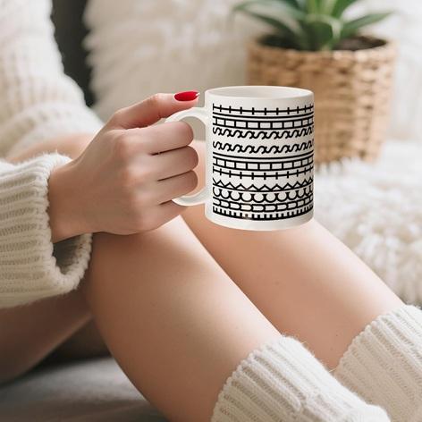 NEW - Funny Hidden Vulgar Mesage Ceramic Coffee Mugs - MSRP $150