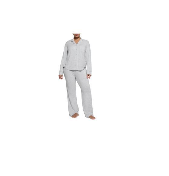 Apparel - SKIMS Sleep Long Sleeve Pajama Set, Fits Everybody Unlined Demi Bra - Original MSRP $3,461