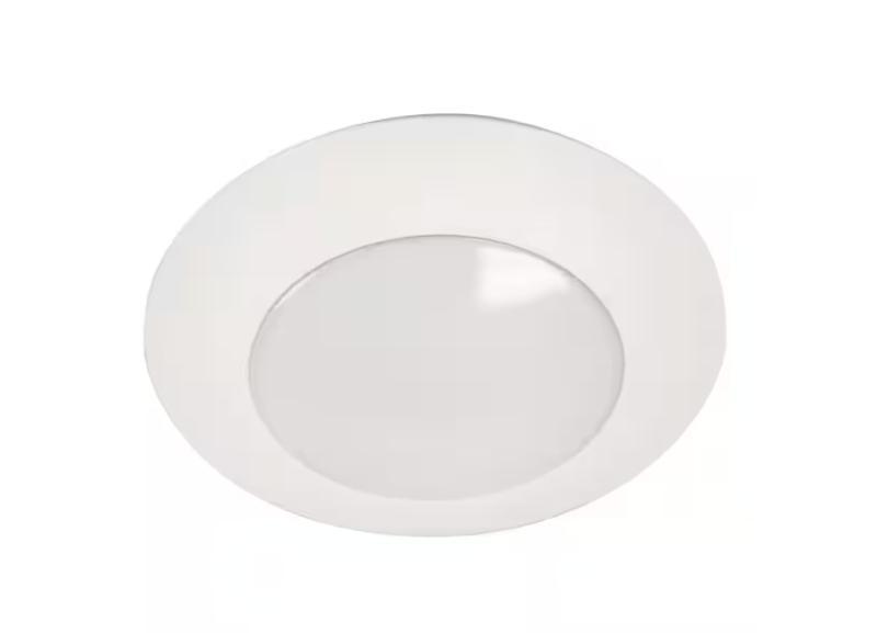 Lighting & Electrical - HALO HLC 6 in. 3000K White Integrated LED Recessed Light Trim - Est Retail $10,504- 1plt
