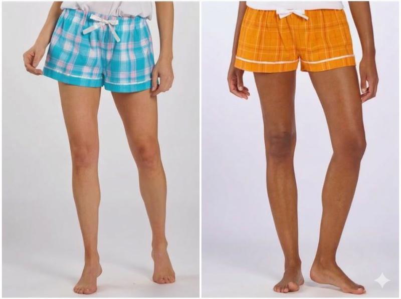 New Boxercraft Ladies Flannel Shorts - MSRP $5,040