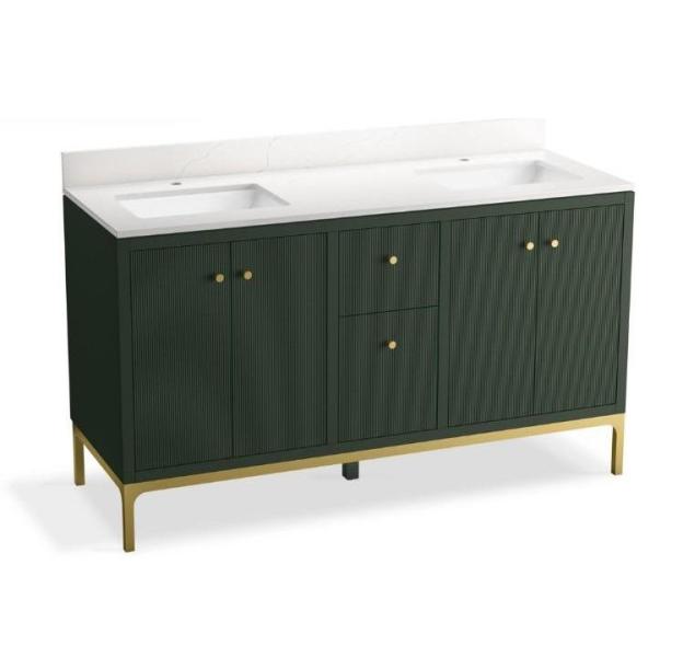 Kohler 60 in. Floor Mount Vanity Set - MSRP $4,465