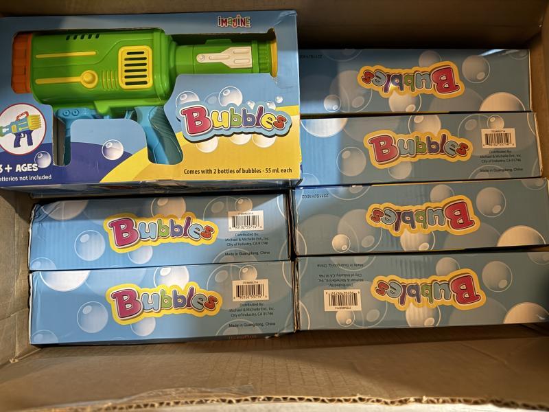 Mixed Toy Lot -Bubble Machines, Zomper Cars, Games & More 