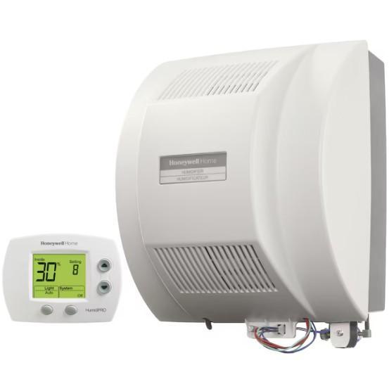 Honeywell Whole House Humidifier, Utilitech Lawn Pump, 3-Light Arc Floor Lamp - MSRP $2,283