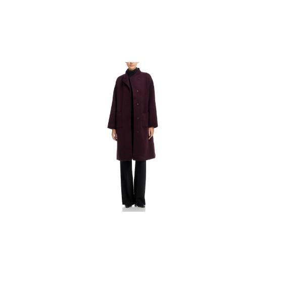 Apparel - Eileen Fisher High Collar Wool Coat, Ralph Lauren, Veronica Beard, Vuori, Free People - Original MSRP $3,131