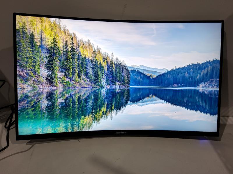 A Grade - ViewSonic VX3218C-2K 32" LCD QHD FreeSync Monitor (HDMI and DisplayPort), Black - MSRP $289