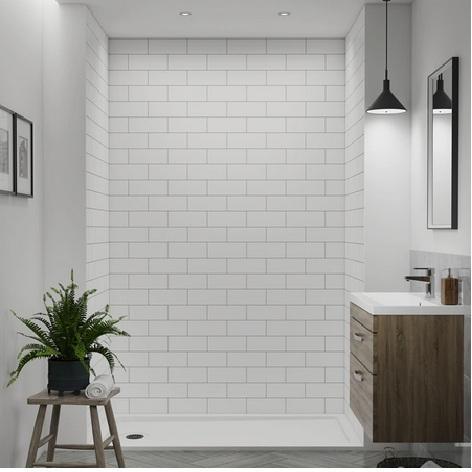 CRAFT + MAIN FLX603696-WS Shower Wall Kit - MSRP $1,019