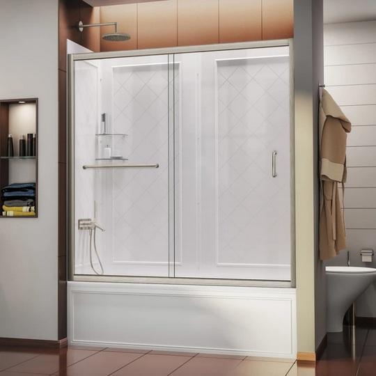 DreamLine DL-6992-04CL Shower Wall Kit - MSRP $1,429