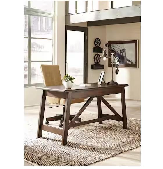 Home Decor - Signature DESIGN BY ASHLEY Baldridge 60in 2-Drawer Desks, Furniture of America - Est Retail $1,169- 2plts