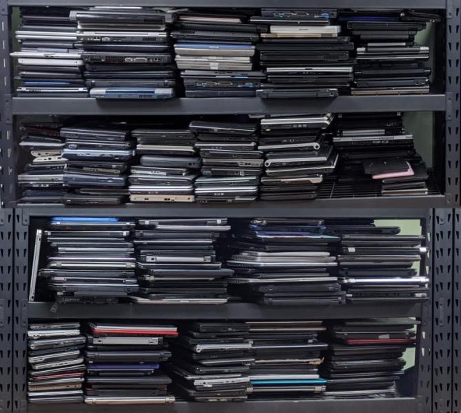 Laptops by Dell, Fujitsu, HP, Lenovo, & More, 50 Units, MSRP $29,770