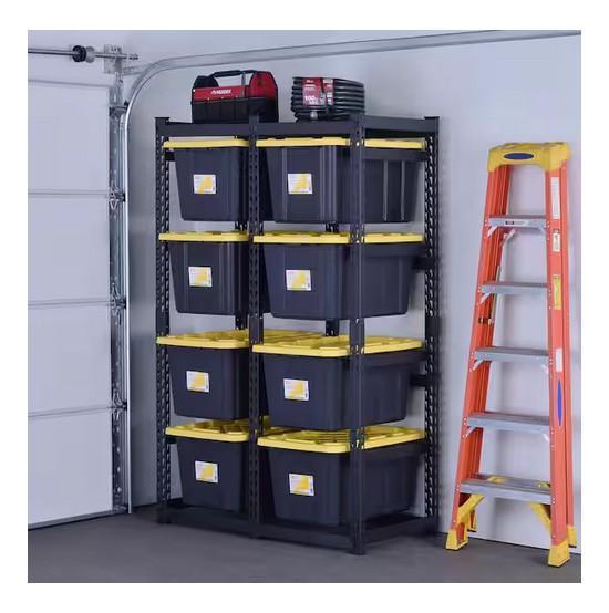 Home Improvement - Husky 10-Tote Metal Storage Rack, HDX 5-Tier Shelving Unit, Vanity Cabinet - Est Retail $835