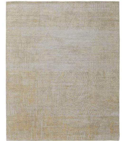 Flooring & Rugs - HomeRoots 9ftx12ft Yellow Ivory Abstract Area Rug, 9ftx13ft Ivory Tan Gray Rugs - Est Retail $20,129
