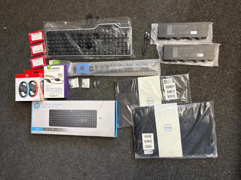 Wholesale Lot, Nintendo, Dell, HP and More!!! 100 items, MSRP $2500