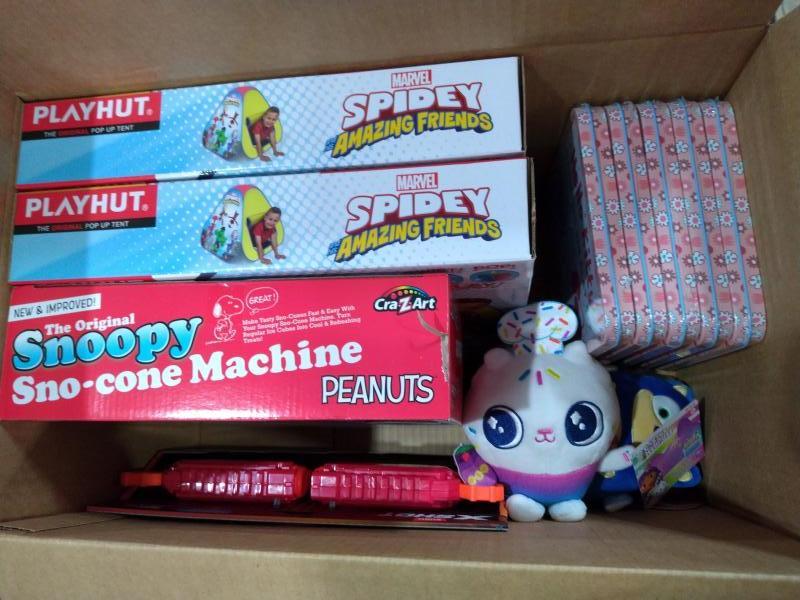 Toys & Games - Kinetic Sand SquishPizza Playset, Mega Bloks Big Building Bag, The Illager Desert Patrol - MSRP $7,858