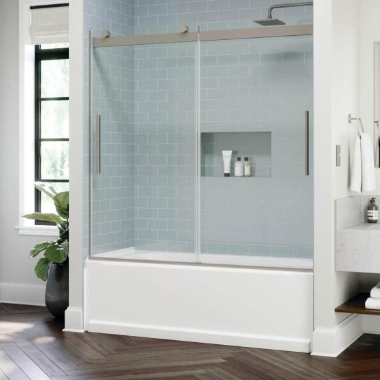 Doors and Windows - Della Sliding Bathtub Door, Kimberly Bay Closet Door, Masonite Interior Door - Est Retail $1,897