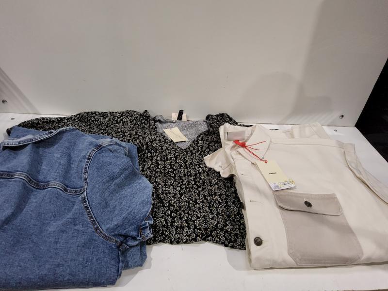 Package of Assorted Overalls, Tops/Shirts, Floral Dress, Pants & More Apparel - MSRP $360