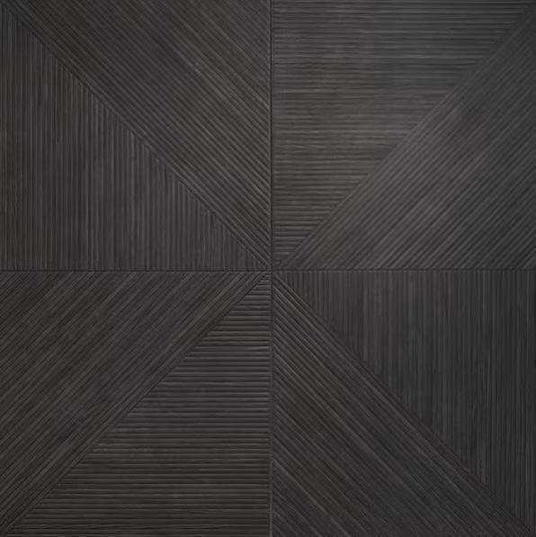 Flooring & Rugs - Ivy Hill Tile LUXURY RIBBED CHARCOAL 23.62 IN. X 4 - Est Retail $1,210- 1plt
