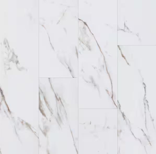 Flooring & Rugs - Lifeproof Eagle Ridge Marble 22 MIL 9.06 in. W x 48.03 in. L Waterproof - Est Retail $796- 1plt