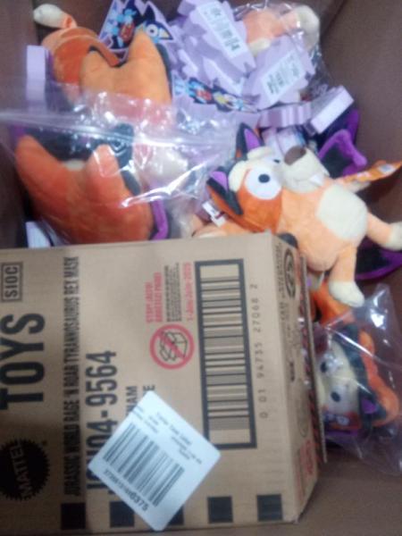 General Merchandise- Bluey's Halloween Plush, Jurassic World Rebirth Mask, Pumpkin Applique Placemat Set - MSRP $259