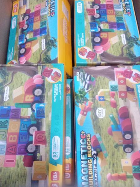 General Merchandise- Beefunni 52 PCS Magnetic Blocks, Dove Beauty Finish 150 ml Deodorant Spray - MSRP $1,155