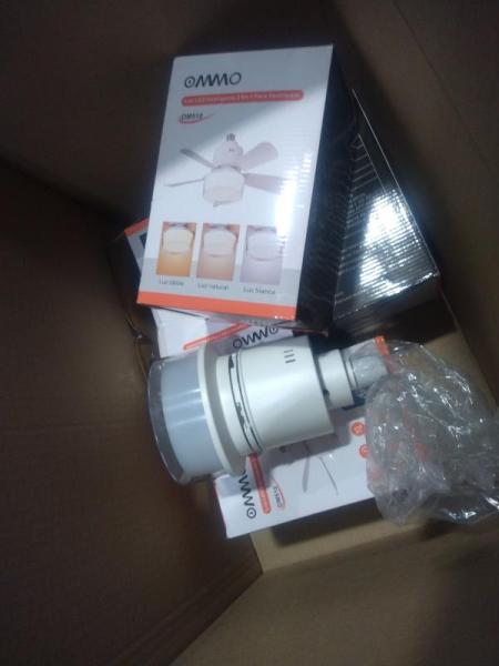 3 Parcels of Remote Control Smart Fans with Lights - MSRP $897