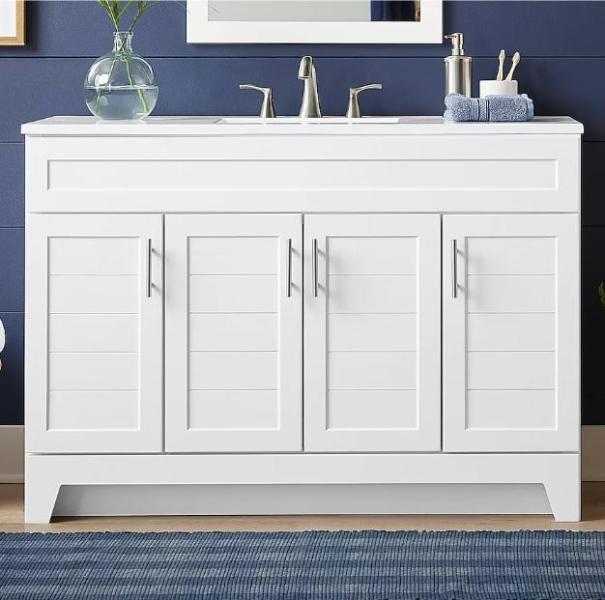 General Merchandise- Style Selections Vanity, DreamLine Luna 32-in W x 60-in Shower Pan - MSRP $7,107