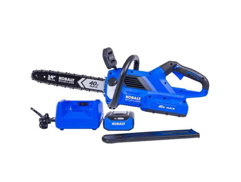 General Merchandise- Kobalt Gen4 Chainsaw Battery, Master Forge 24-in Gas Fireplace Logs  - MSRP $3,907