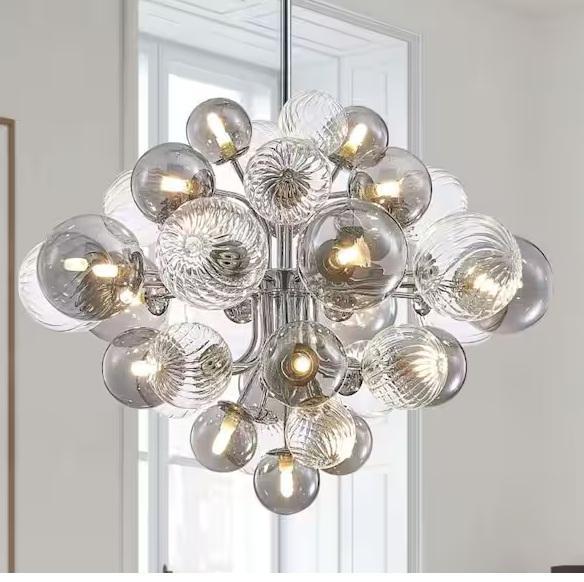Lighting & Electrical- HUOKU Tauvy 18-Light Chandeliers, Neuvy 3-Light, ABB, HDC, Lithonia Lighting - Est Retail $5,493