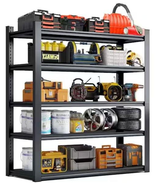Pallet of Huluwat 5-Tier Heavy Duty Steel Adjustable Garage Storage Shelving Units - Est Retail $1,173