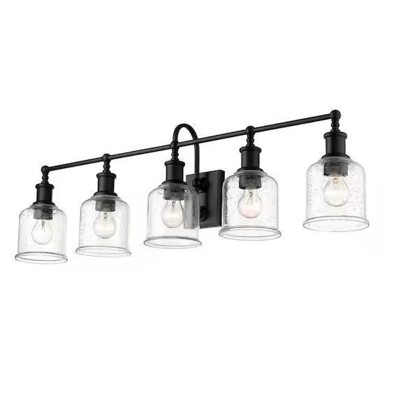 Lighting & Electrical - Bryant 40.5in Vanity 5-Light, WDETR, Ltemziiy, LamQee, Progress Lighting - Est Retail $1,643