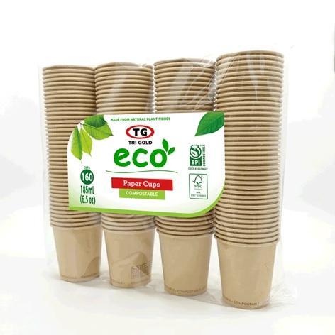 NEW - TG Trigold Disposable Bamboo Paper Cups - MSRP $335
