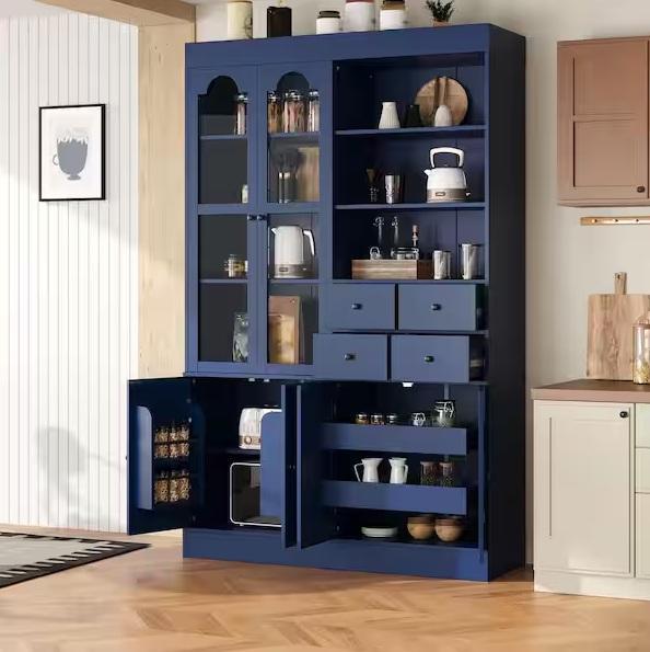 Home Decor- Harper & Bright Designs Blue 75in Storage Cabinet, GOJANE, Allwex, VECELO, LCG SALES INC -Est Retail $1,791