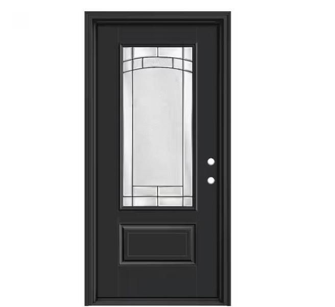 Doors & Windows - Masonite Performance Door System 36 in. x 80 in. 3/4-Lite Left-Hand Inswing - Est Retail $1,142- 1plt