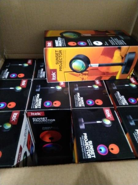 Pallet of Itek Sunset Rainbow Projector Lamps - MSRP $2,302