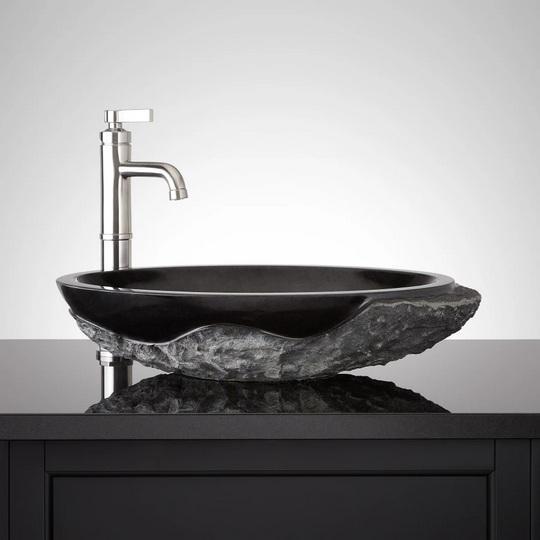 Fixtures - Signature Hardware Bathroom Sink, Duluth Forge Gas Log Set Fireplace, Ren Wil Bathroom Mirror - MSRP $3,264