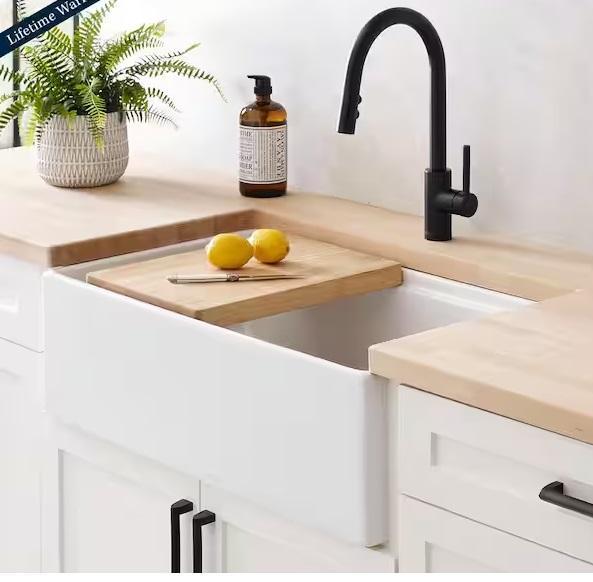 Plumbing - SINKOLOGY Bradstreet II 33in Sink, Glacier Bay, Master Flow, AMERICAN BUILT PRO - Est Retail $1,675- 2plts