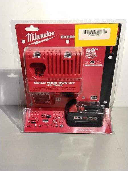 NEW - Milwaukee M18 18-Volt Lithium-Ion XC Starter Kit with One 5.0Ah Battery and Charger - MSRP $199