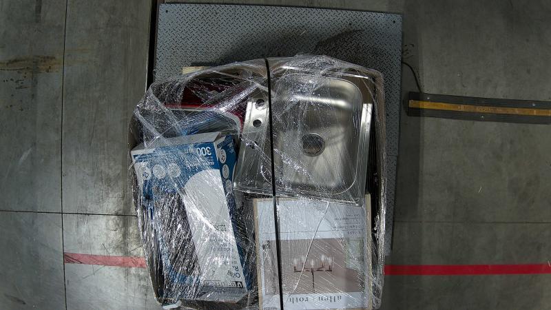 Allen+Roth Lancashire 30in Sage Green Single Sink Bathroom Vanity, Quoizel Whitlock 3-Light Pendant - MSRP $2,908