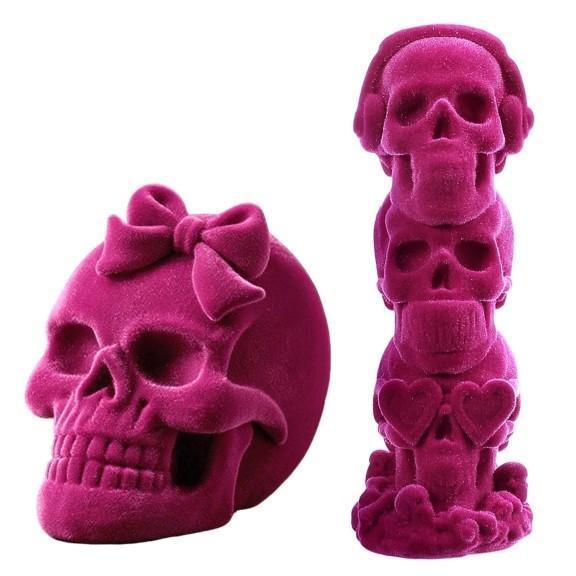 NEW - Seasonal - Ayieyill Pink Skulls and Spider Webs Halloween Decor - MSRP $305